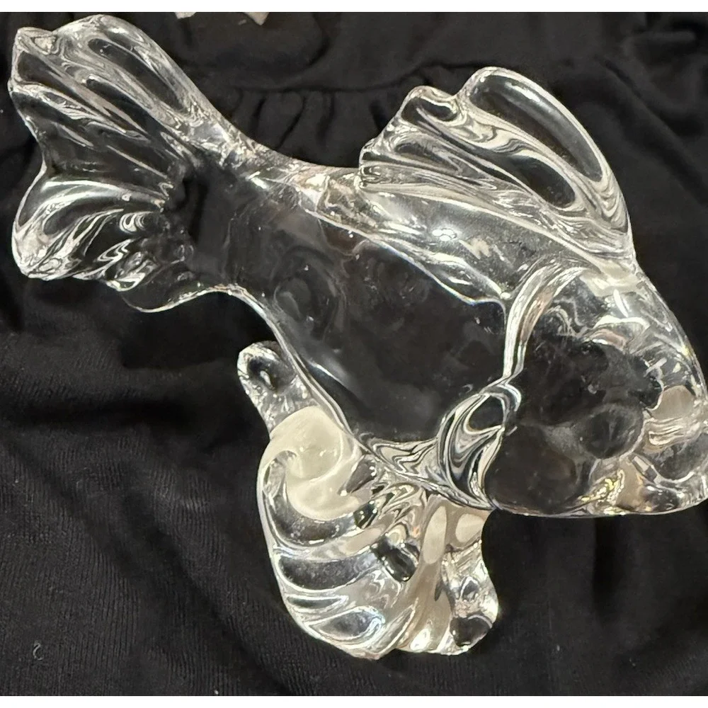 Vintage‎ Princess House Pets Fish Figurine 24% Lead Crystal Made in Germany